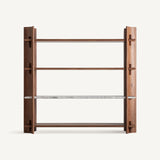 Sagy Acacia Wood Bookcase - Maison Rêves UK
