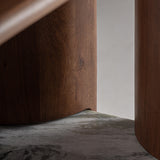 Sagy Acacia Wood Bookcase - Maison Rêves UK