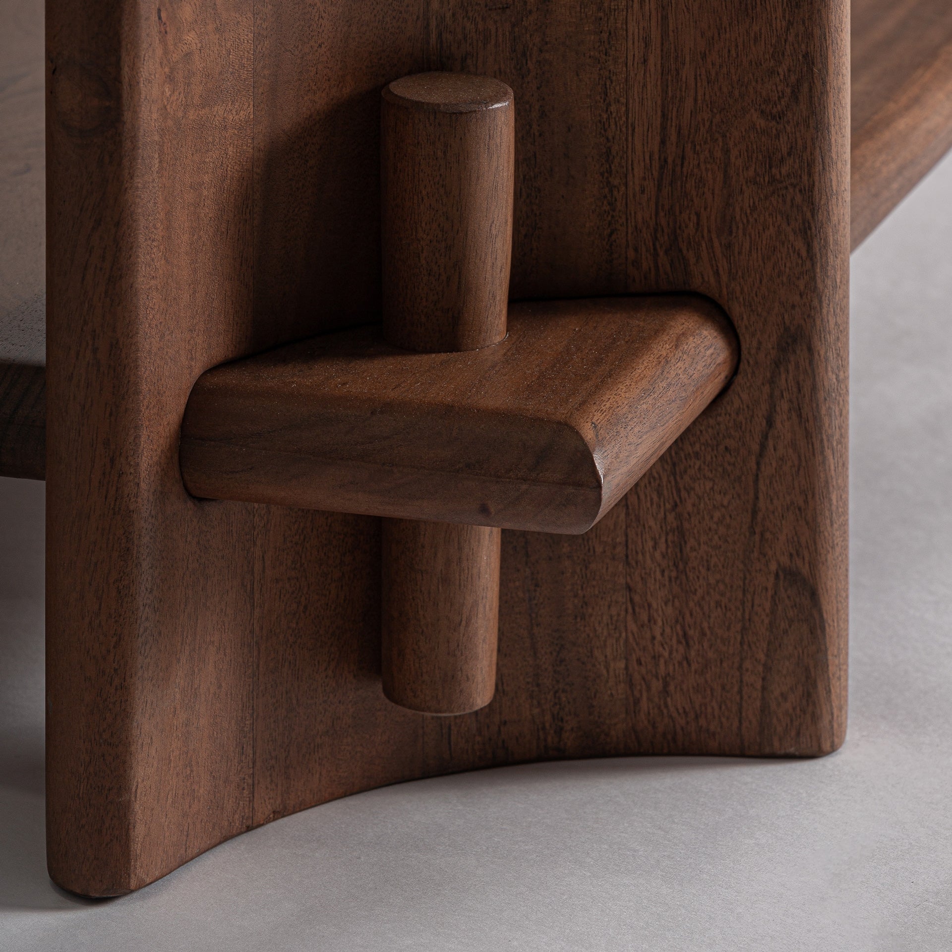 Sagy Acacia Wood Bookcase - Maison Rêves UK