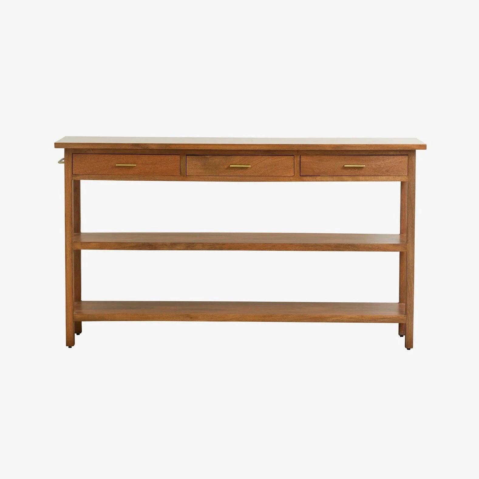 Farris Natural Mango Wood Console Table by Nordal - Maison Rêves UK