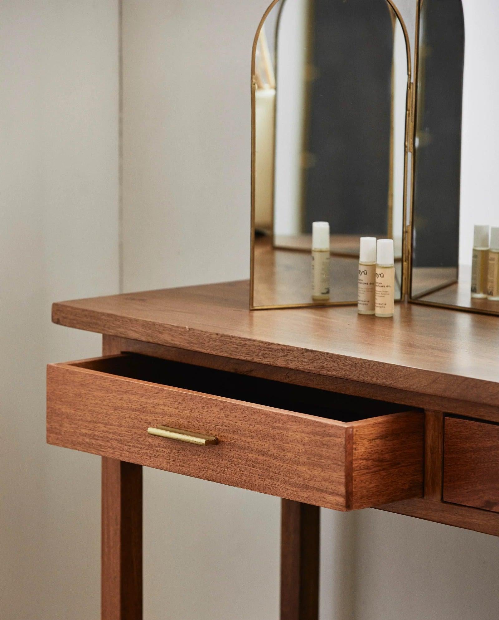 Farris Natural Mango Wood Console Table by Nordal - Maison Rêves UK