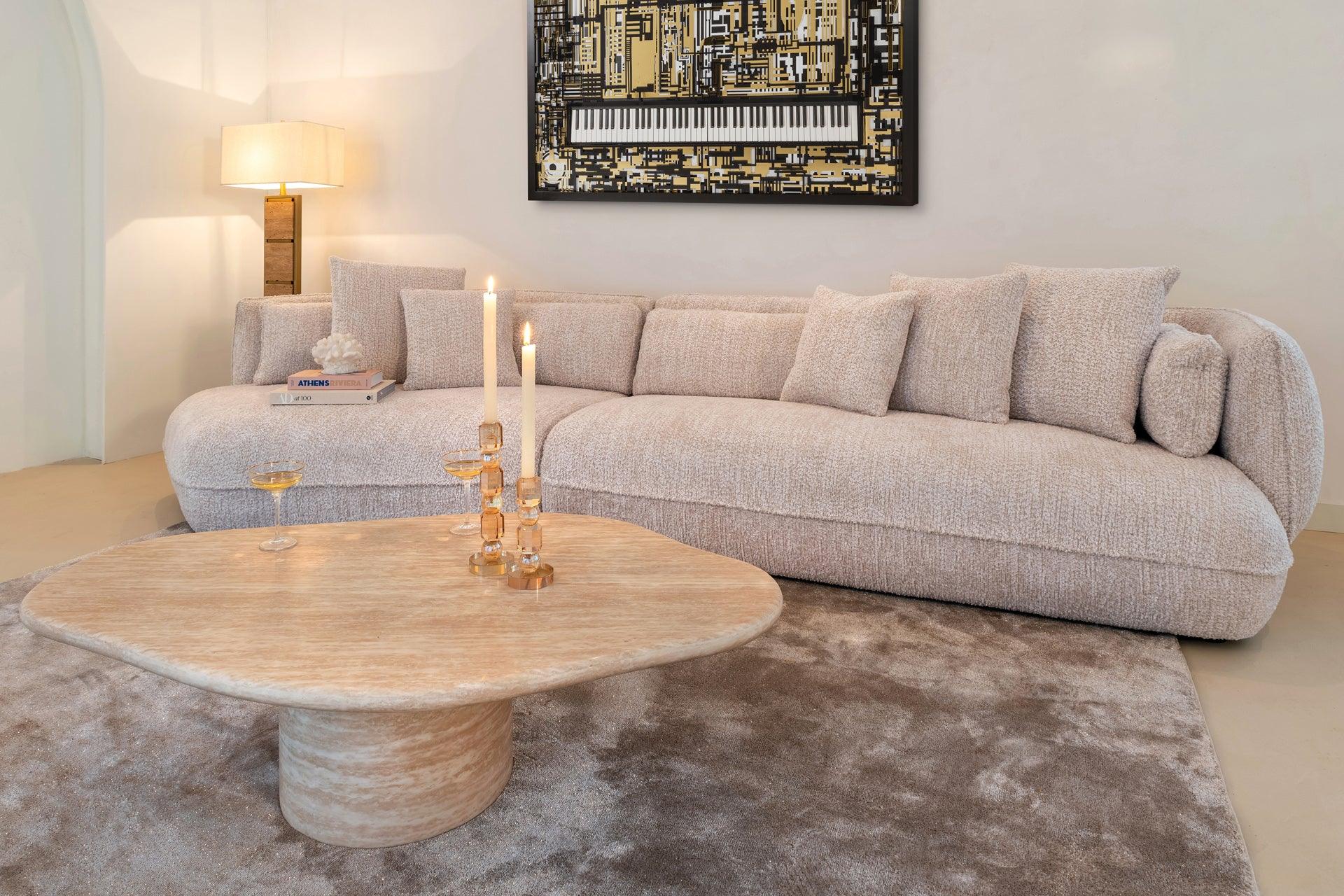 Fictus Faux Travertine Coffee Table by Richmond Interiors - Maison Rêves UK