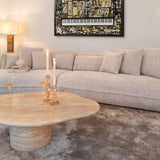 Fictus Faux Travertine Coffee Table by Richmond Interiors - Maison Rêves UK