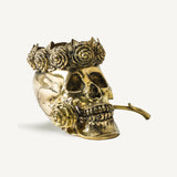 Calavera Corona Bronze Decorative Figure - Maison Rêves UK