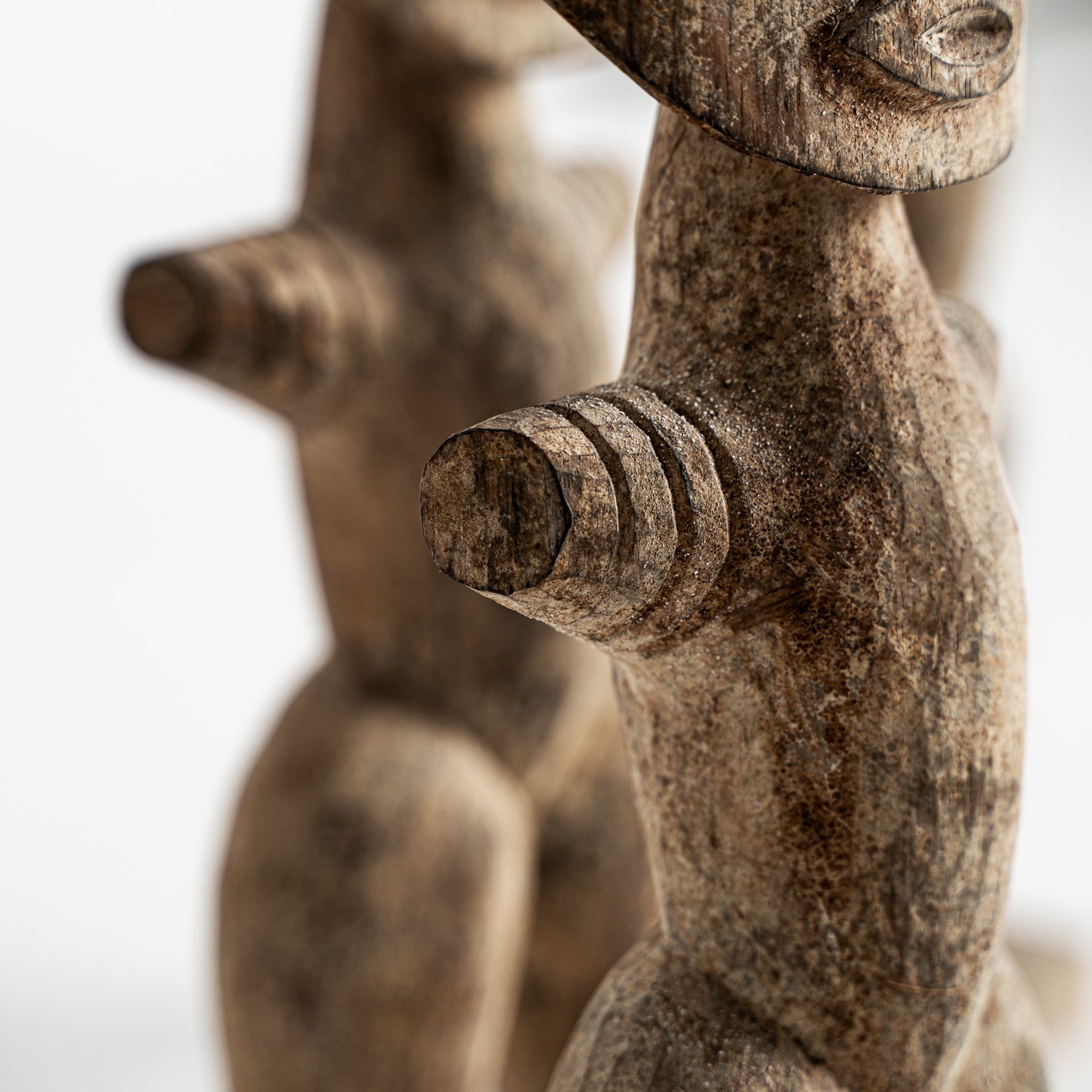 Lakshmi Tropical Wood Ethnic Figure (Set of 3) - Maison Rêves UK