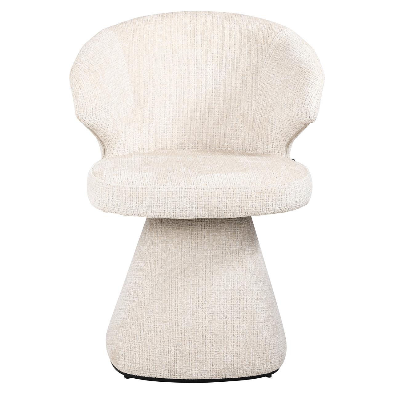 Gatsbi Beige Chenille Fabric Dining Chair by Richmond Interiors - Maison Rêves UK