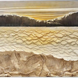 Golden Horizon Paper Wall Art