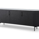 Lantine Marble Buffet - Black Oak