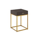 Hampton Bedside Table - Brown Shagreen by DI Designs - Maison Rêves UK