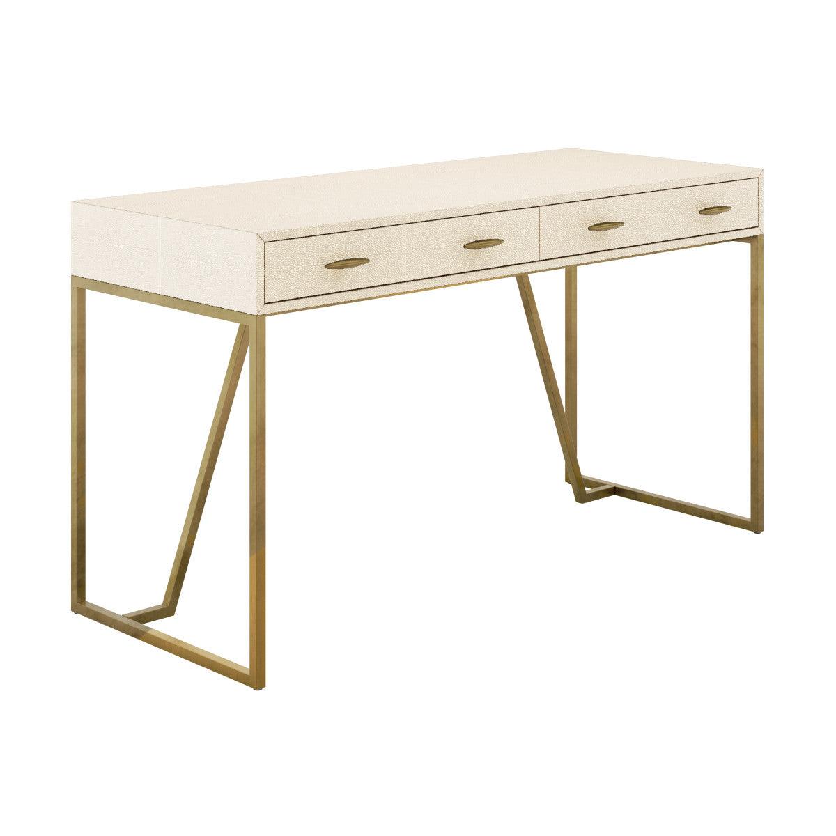 Hampton Desk - Ivory Shagreen by DI Designs - Maison Rêves UK