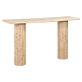 Hampton Rectangular Travertine Console Table by Richmond Interiors - Maison Rêves UK