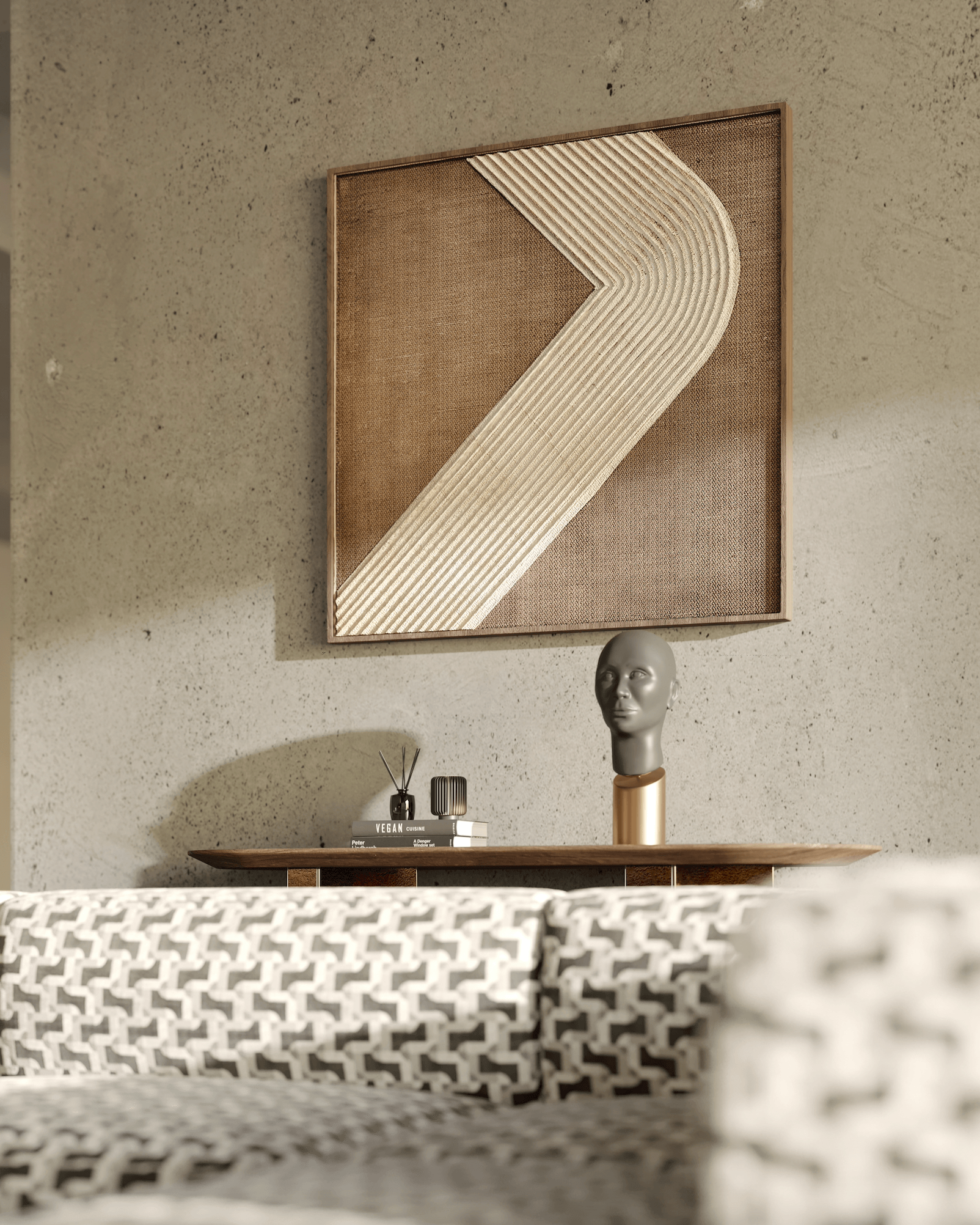 Hanson Woven Palm Wall Art - Maison Rêves UK