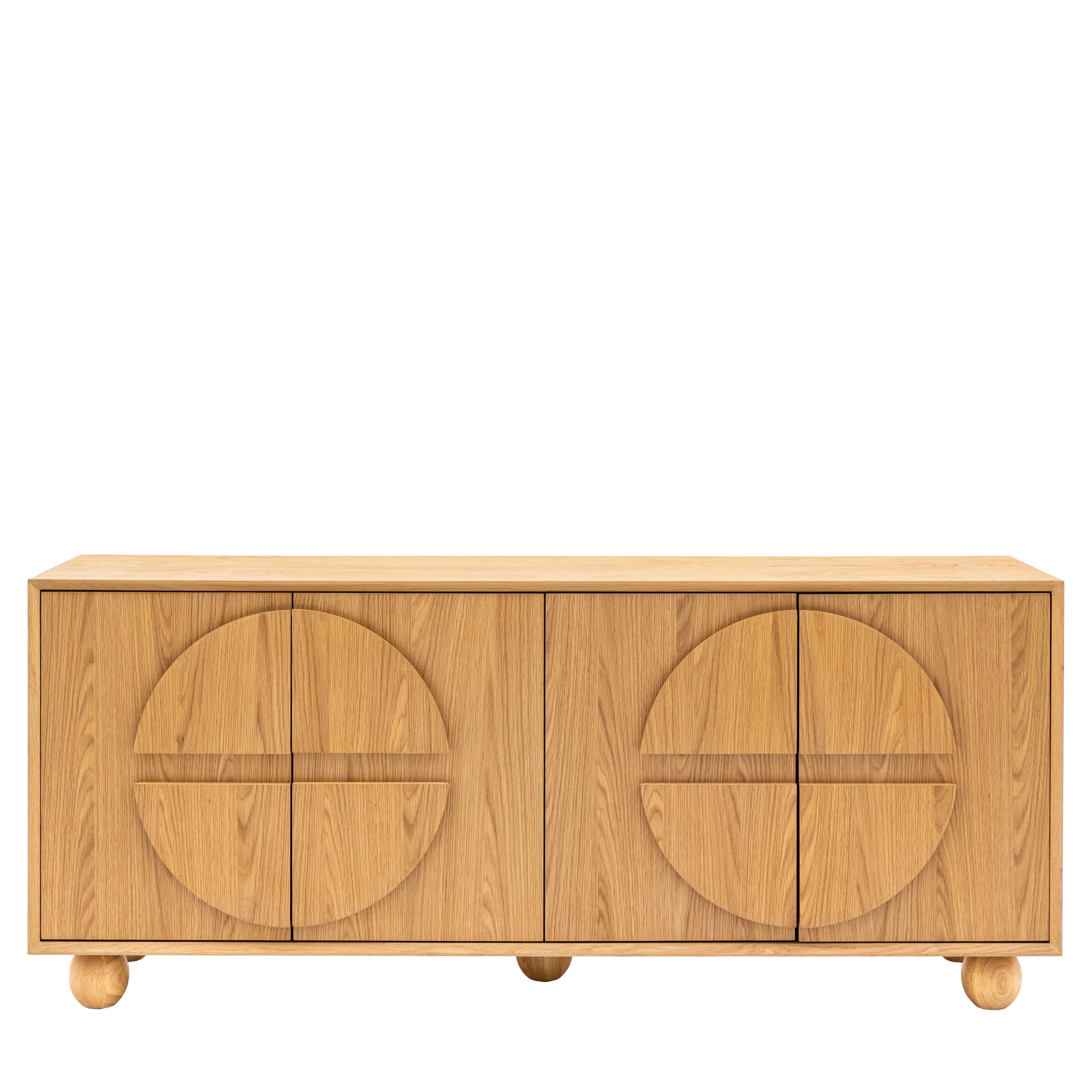 Horizon 4 Door Sideboard Natural - Maison Rêves UK