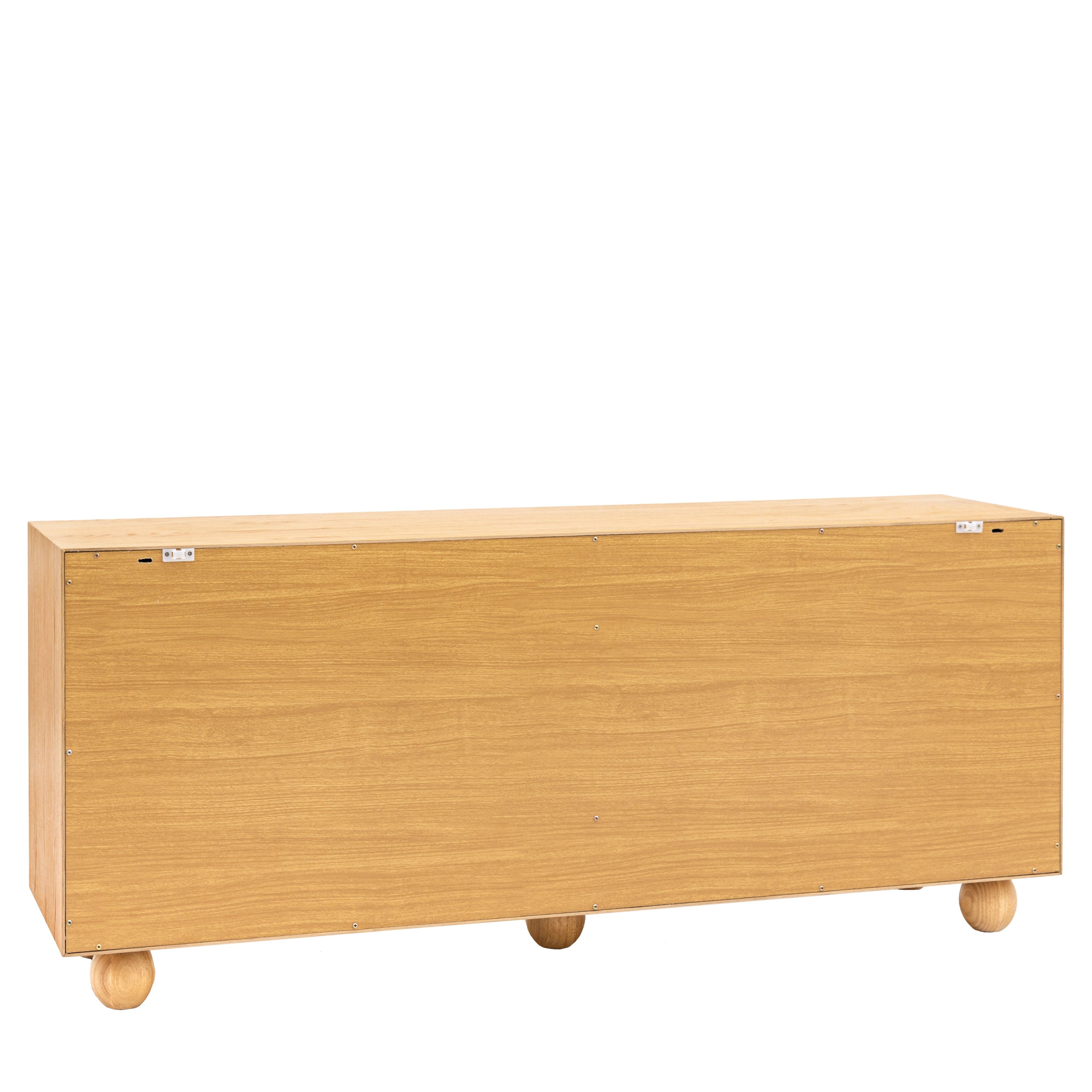 Horizon 4 Door Sideboard Natural - Maison Rêves UK