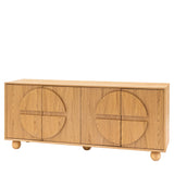 Horizon 4 Door Sideboard Natural - Maison Rêves UK