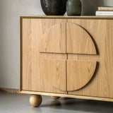 Horizon 4 Door Sideboard Natural - Maison Rêves UK