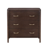 Hudson Chest of Drawers Brushed Brown Oak by Eccotrading Design London