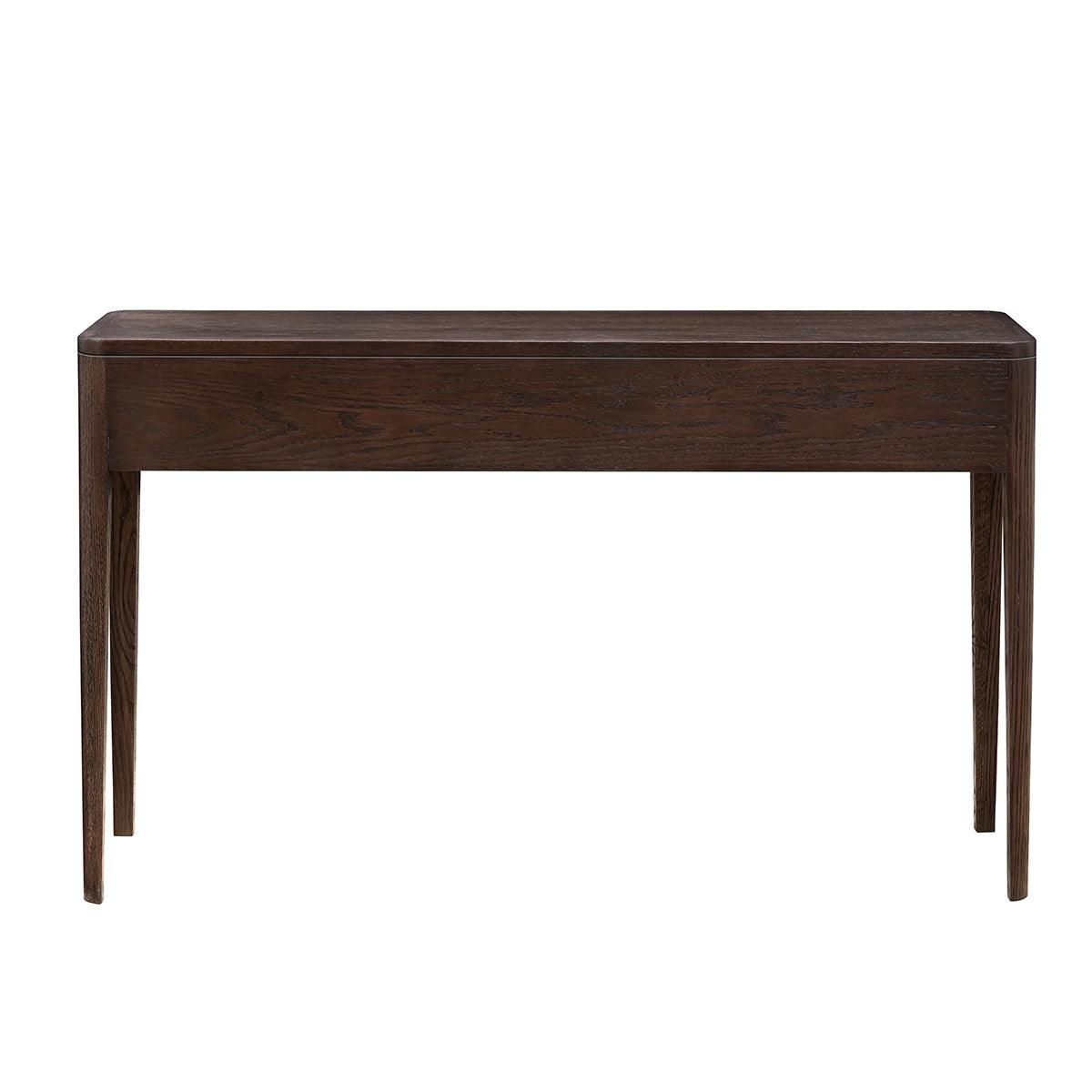 Hudson 3 Drawer Console Table Brushed Brown Oak by Eccotrading Design London - Maison Rêves UK