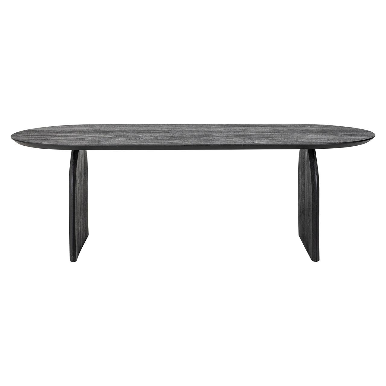 Hudson Black Mango Wood Oval Dining Table by Richmond Interiors - Maison Rêves UK