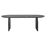 Hudson Black Mango Wood Oval Dining Table by Richmond Interiors - Maison Rêves UK