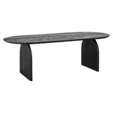 Hudson Black Mango Wood Oval Dining Table by Richmond Interiors - Maison Rêves UK