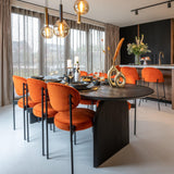 Hudson Black Mango Wood Oval Dining Table by Richmond Interiors - Maison Rêves UK