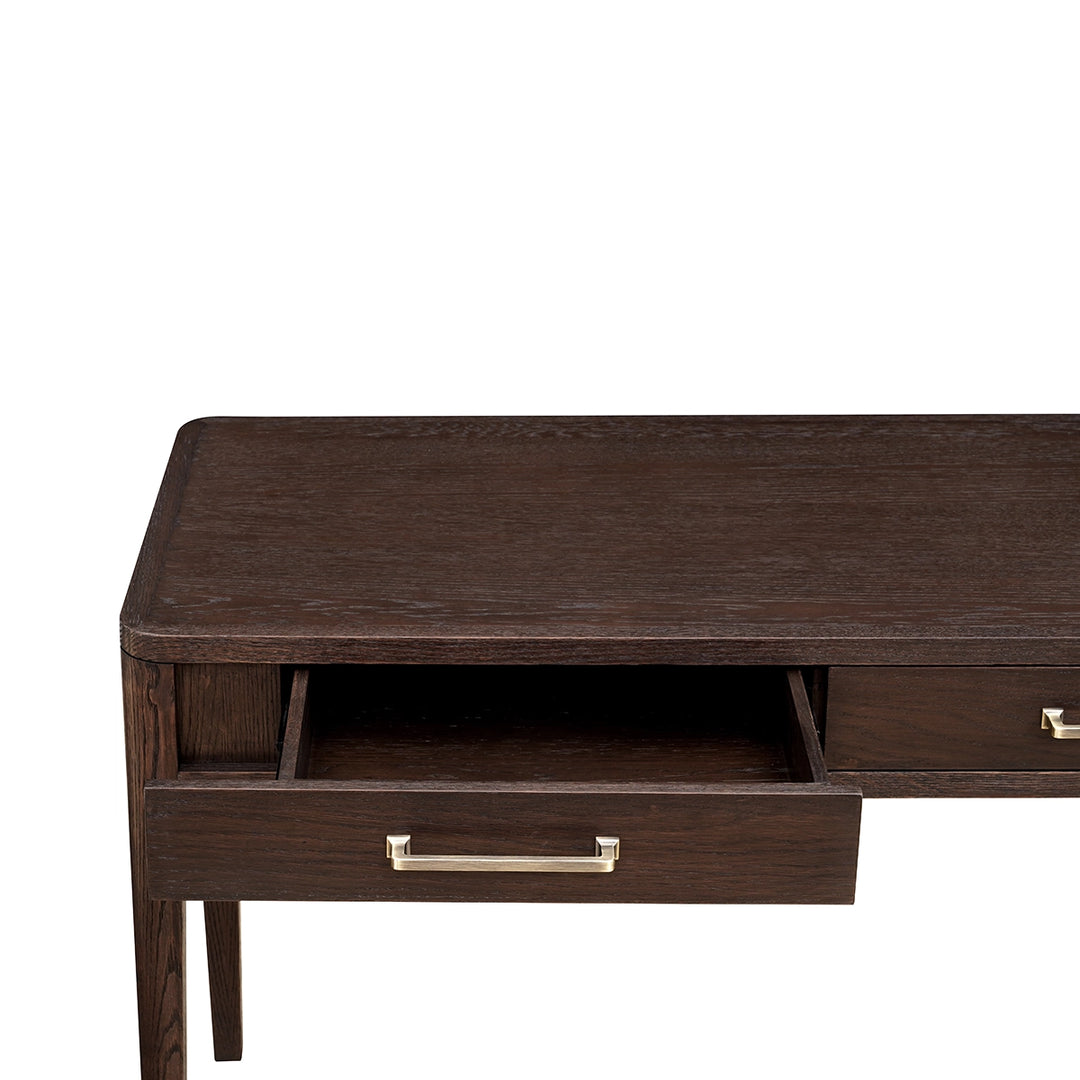 Hudson Desk Brushed Brown Oak by Eccotrading Design London