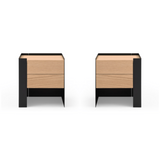 Tunica Bedside Table - Ash Oak - Pair