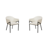 Aidan Armchair - Polar Bouclé - (Set of 2)