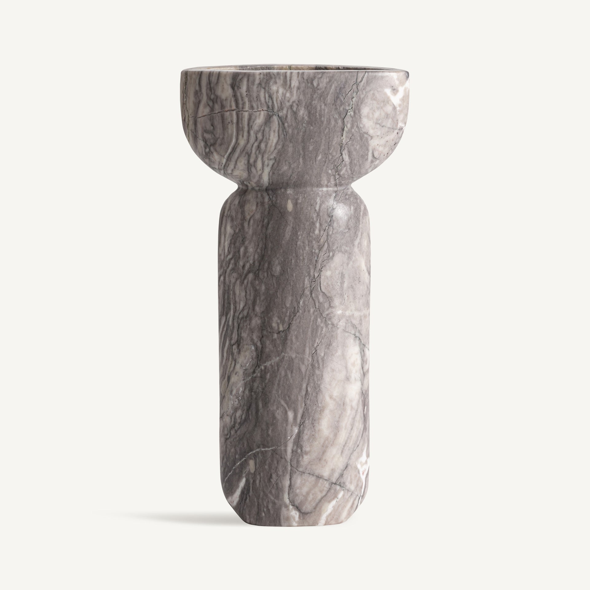 Bousval Marble Vase - 30cm - Maison Rêves UK