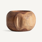 Humble Teak Wood Vase - 19cm - Maison Rêves UK