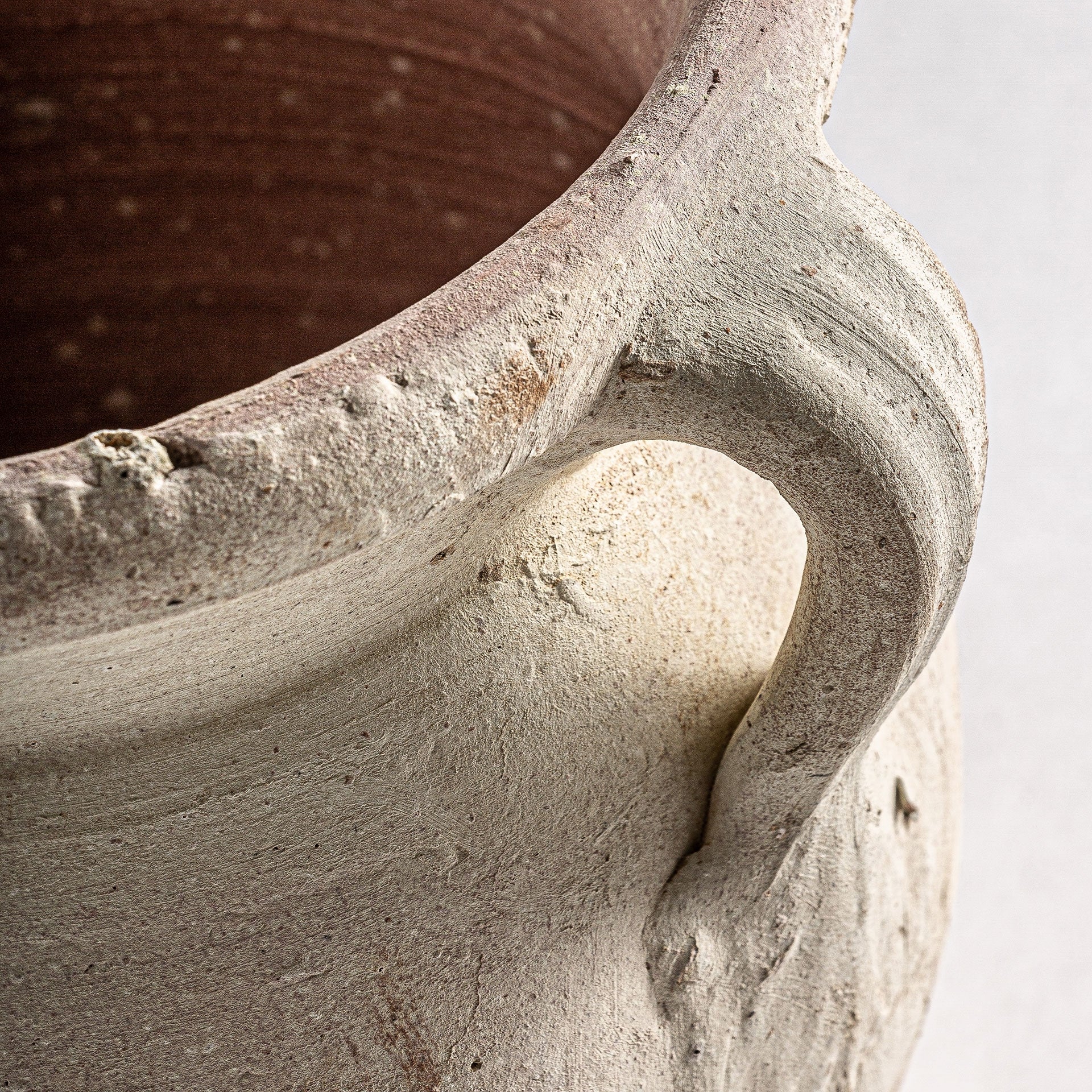 Kansara Clay Vase - 29cm - Maison Rêves UK