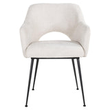 Jenthe Dining Chair with Black Metal Legs by Richmond Interiors - Maison Rêves UK