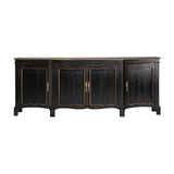 Jussac Black Mango Wood Sideboard - Maison Rêves UK