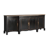 Jussac Black Mango Wood Sideboard - Maison Rêves UK