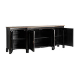 Jussac Black Mango Wood Sideboard - Maison Rêves UK