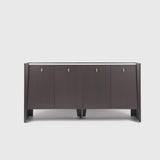 Kelly 4 Door Espresso Oak Cabinet Ceramic Marble by Eccotrading Design London - Maison Rêves UK