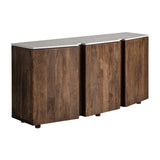 Konz Mango Wood Sideboard Marble Top - Maison Rêves UK