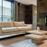 La Cantera Set of 2 Travertine Square Coffee Tables by Richmond Interiors - Maison Rêves UK