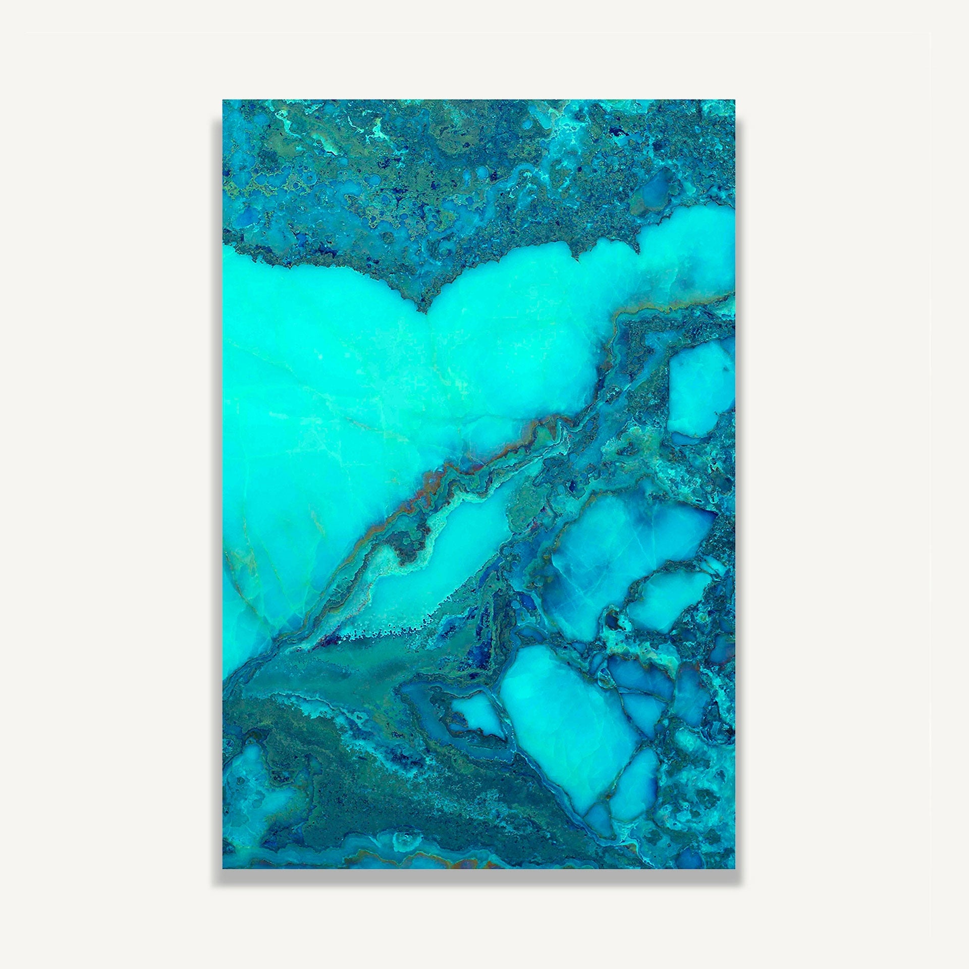 Nauru Turquoise Paper Wall Art - Maison Rêves UK