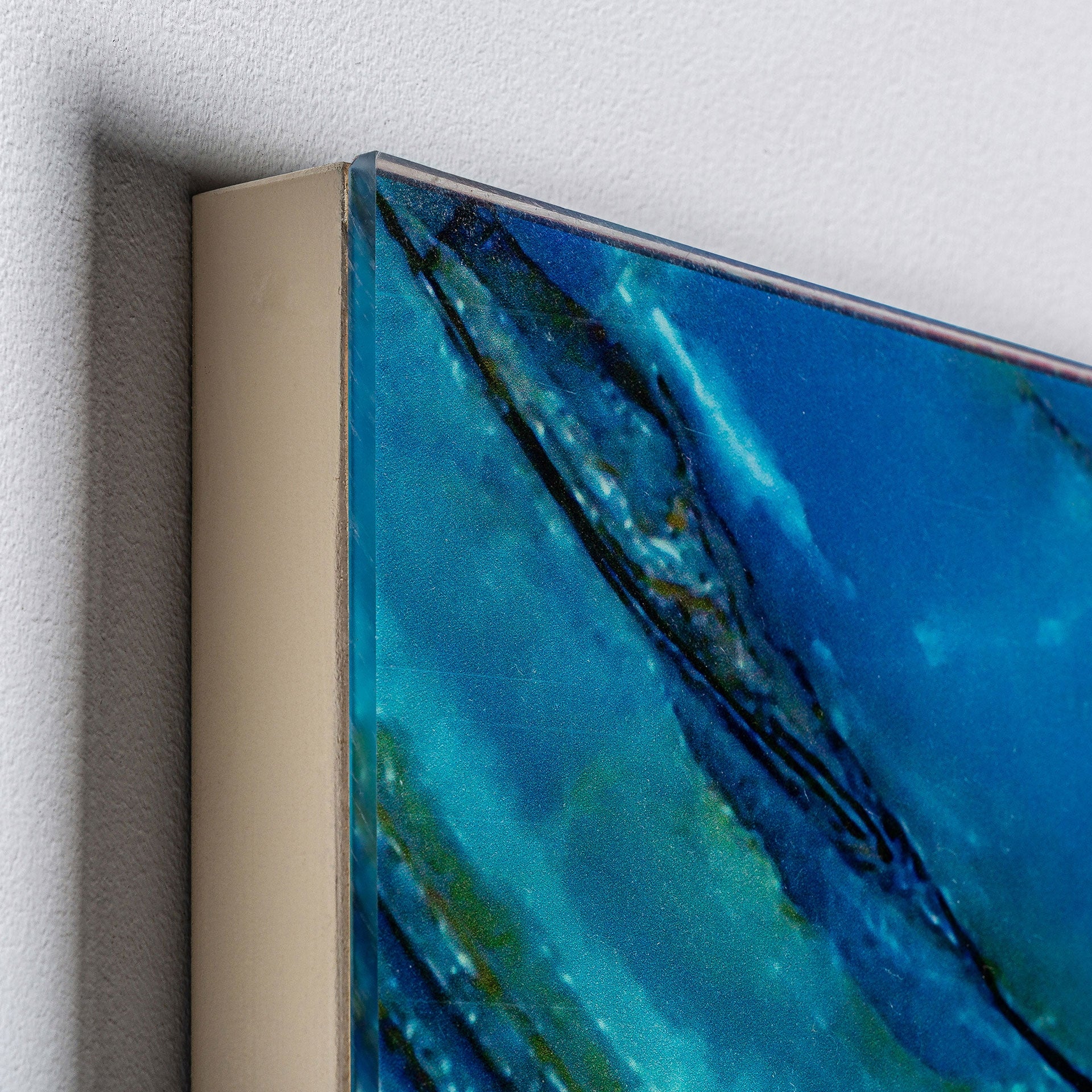 Nauru Turquoise Paper Wall Art - Maison Rêves UK