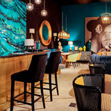 Nauru Turquoise Paper Wall Art - Maison Rêves UK