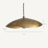 Blake Iron Ceiling Lamp - 28cm - Maison Rêves UK