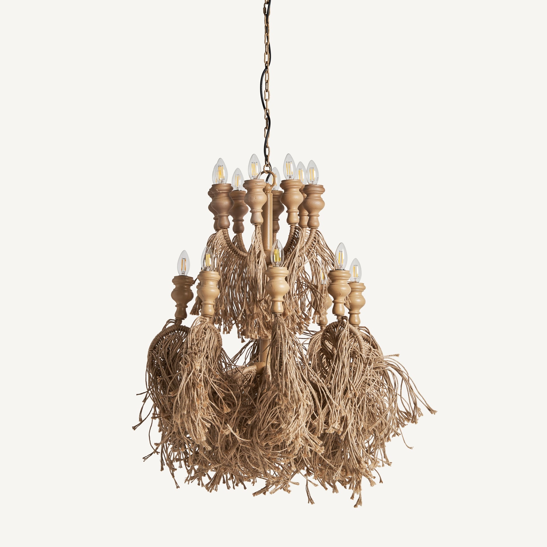 Blauzac Jute Ceiling Lamp - Maison Rêves UK