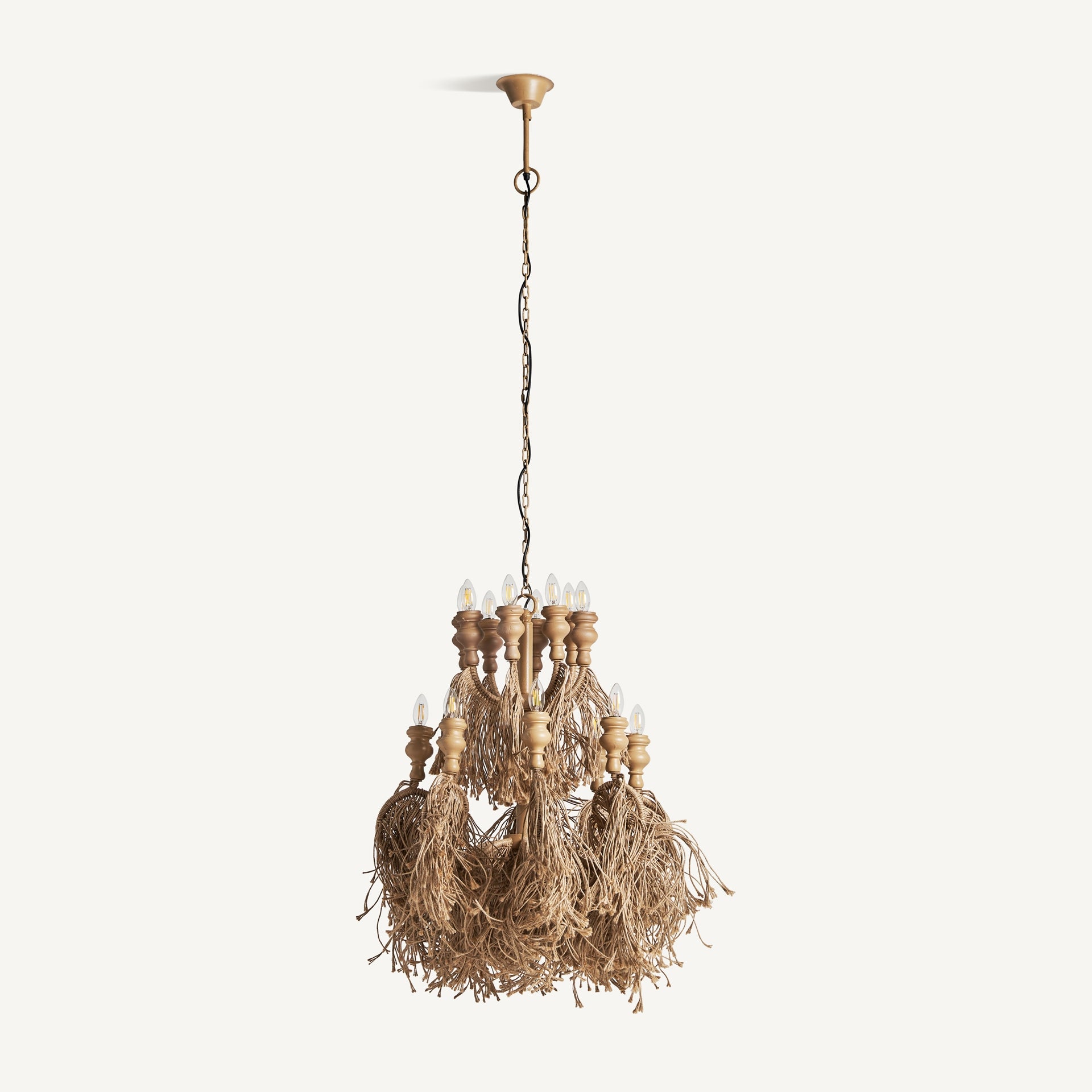 Blauzac Jute Ceiling Lamp - Maison Rêves UK