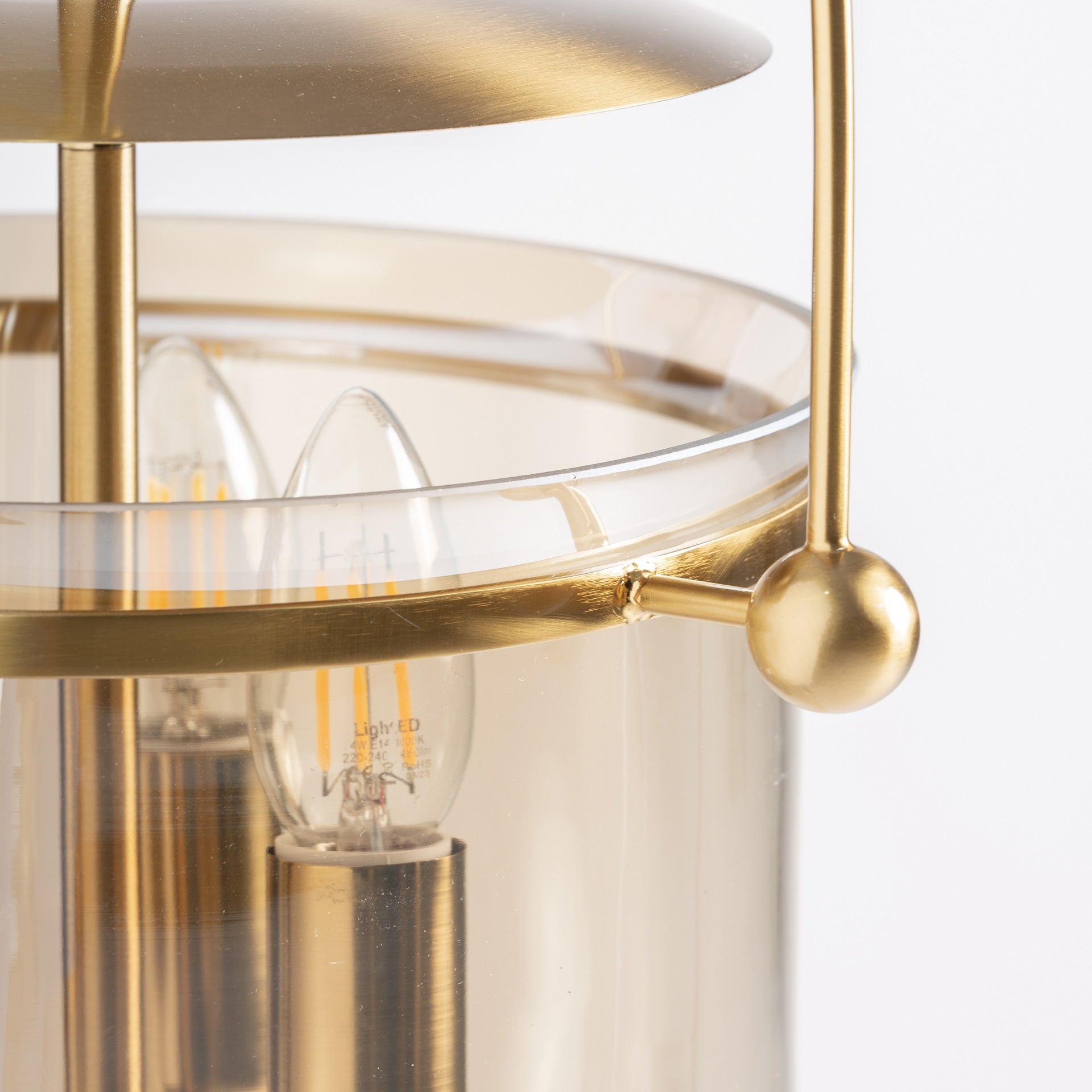 Caine Glass Ceiling Lamp - Maison Rêves UK
