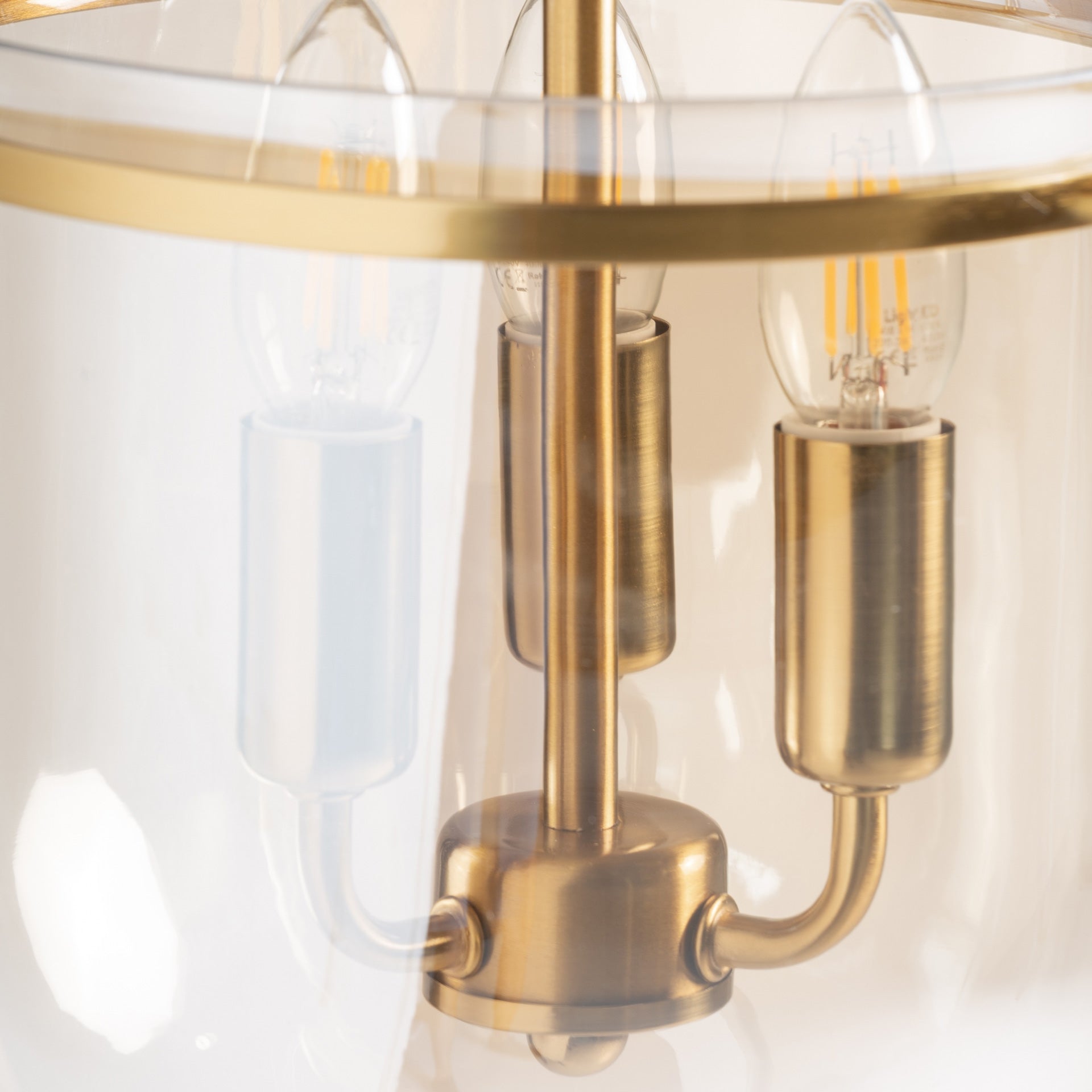 Caine Glass Ceiling Lamp - Maison Rêves UK