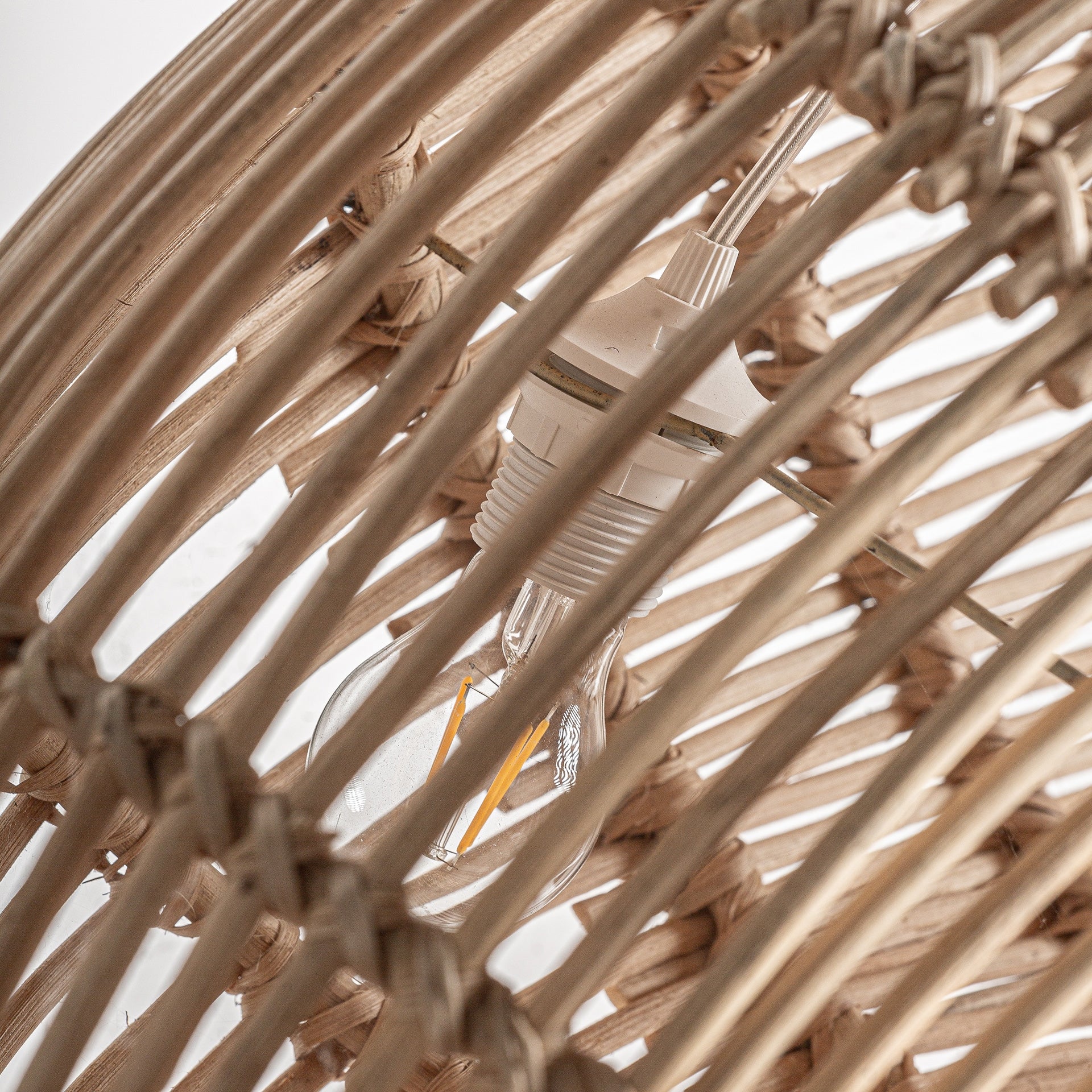 Fish Rattan Ceiling Lamp - 104cm - Maison Rêves UK