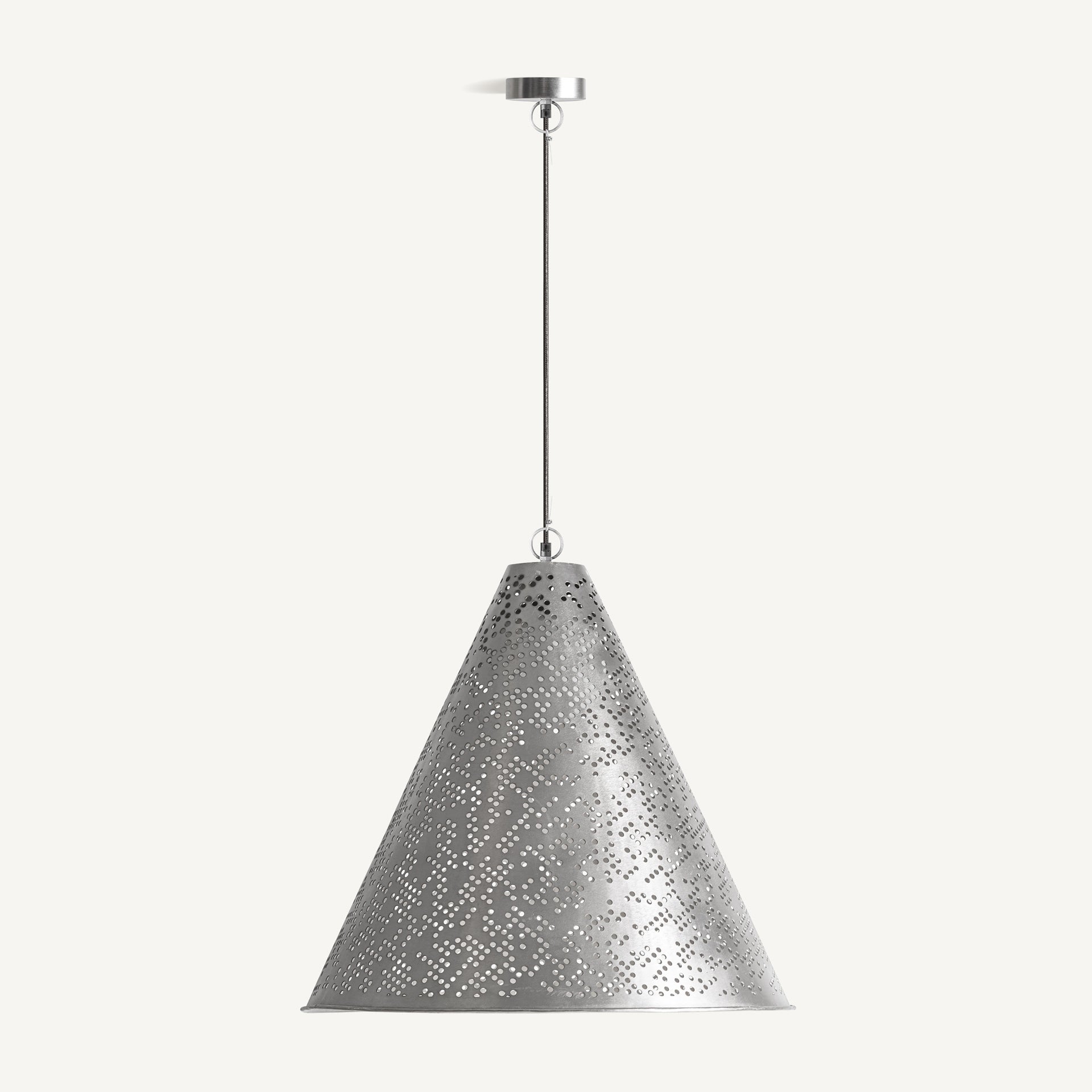 Jacquard Steel Ceiling Lamp - 60cm - Maison Rêves UK