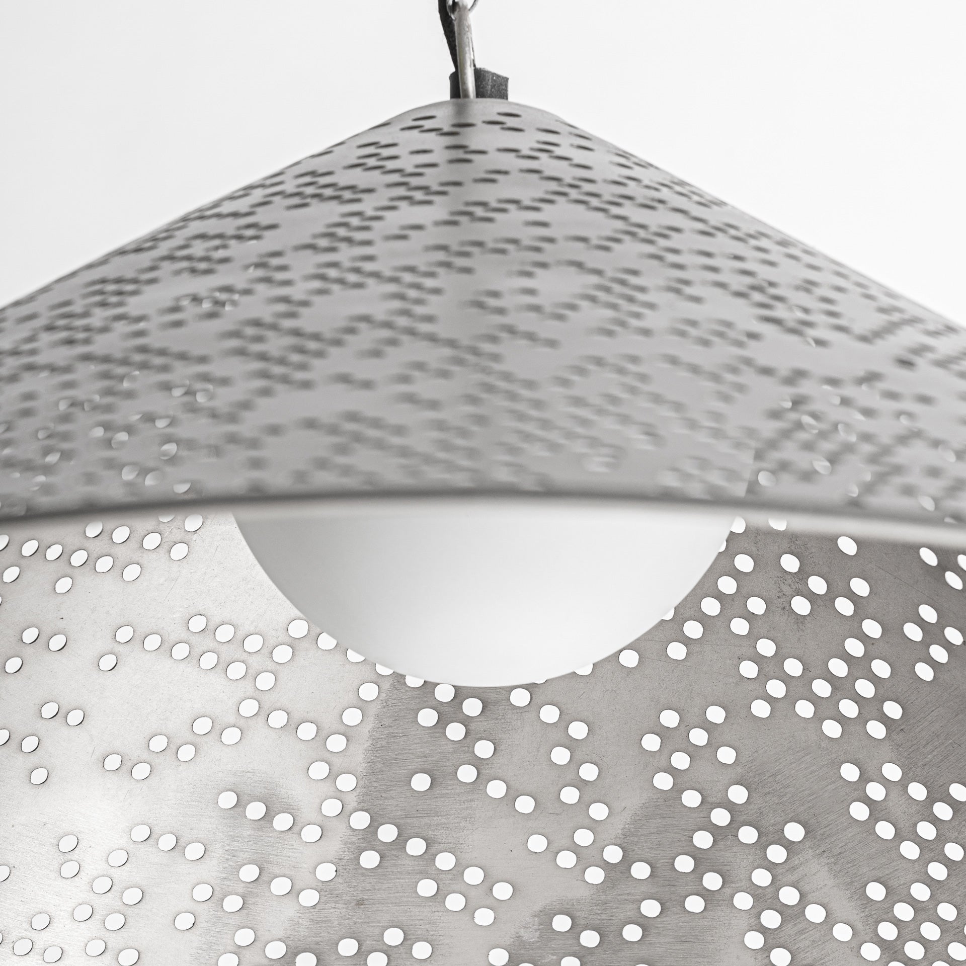 Jacquard Steel Ceiling Lamp - 37cm - Maison Rêves UK
